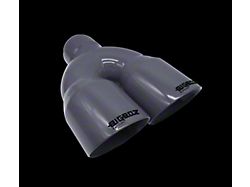 Bigboz Exhaust 4-Inch Quad Weld-On Exhaust Tips; High Gloss Grey (09-23 V6 Challenger)