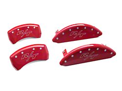 MGP Red Caliper Covers with Vintage Style R/T Logo; Front and Rear (11-22 R/T; 12-22 SXT w/ Dual Piston Front Caliper; 15-17 SE AWD; 18-22 Daytona, GT)