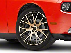 Performance Replicas PR161 Black Bronze Wheel; Rear Only; 22x11 (06-10 RWD Charger)