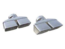 Pypes 3-Inch Polished Dual Rectangle Exhaust Tips (08-14 Challenger)