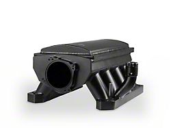 Sniper EFI Hi-Ram Fabricated Intake Manifold with 90mm Dual TB Opening and Fuel Rail Kit; Black (06-20 V8 HEMI Charger, Excluding 6.2L HEMI)