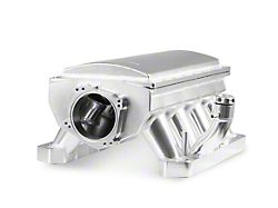 Sniper EFI Hi-Ram Fabricated Intake Manifold with 90mm Dual TB Opening and Fuel Rail Kit; Silver (06-20 V8 HEMI Charger, Excluding 6.2L HEMI)