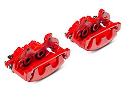 C&L Performance Series Front Brake Calipers; Red (12-20 Challenger w/ Dual Piston Front Calipers)
