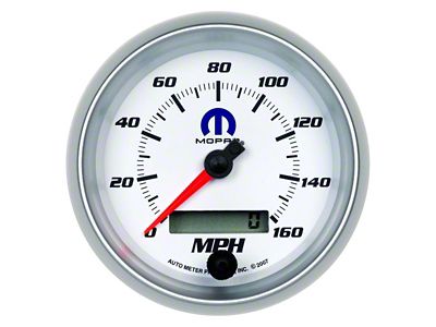 Auto Meter Speedometer Gauge with MOPAR Logo; Electrical (Universal; Some Adaptation May Be Required)