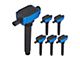Ignition Coils; Blue; Set of Six (14-20 3.2L Jeep Cherokee KL)