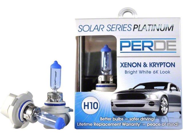 Perde Solar Series Platinum Xenon-Enhanced Halogen Fog Light Bulbs; H10 (05-09 Tacoma)