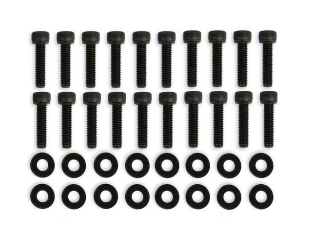 Mr. Gasket Replacement Fabricated Valve Cover Hardware; Black (05-24 V8 HEMI Jeep Grand Cherokee WK, WK2 & WL)