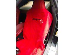 Seat Towel with SRT Hellcat Logo; Red (Universal; Some Adaptation May Be Required)