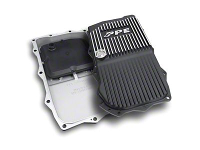 PPE Heavy-Duty Cast Aluminum Transmission Pan; Brushed (12-21 Jeep Grand Cherokee WK2 w/ 8HP70 Transmission)