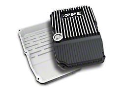 PPE Heavy-Duty Cast Aluminum Transmission Pan; Brushed (05-13 Jeep Grand Cherokee WK & WK2 w/o 8HP70 Transmission)