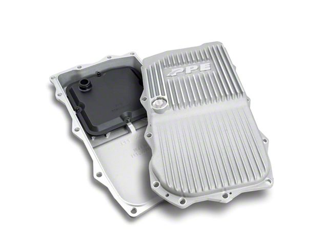 PPE Heavy-Duty Cast Aluminum Transmission Pan; Raw (12-21 Jeep Grand Cherokee WK2 w/ 8HP70 Transmission)