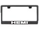 Autogold HEMI Carbon Fiber License Plate Frame; White (Universal; Some Adaptation May Be Required)