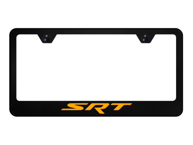 Autogold SRT License Plate Frame; Orange (Universal; Some Adaptation May Be Required)