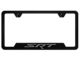 Autogold SRT Notched License Plate Frame; Ghost (Universal; Some Adaptation May Be Required)
