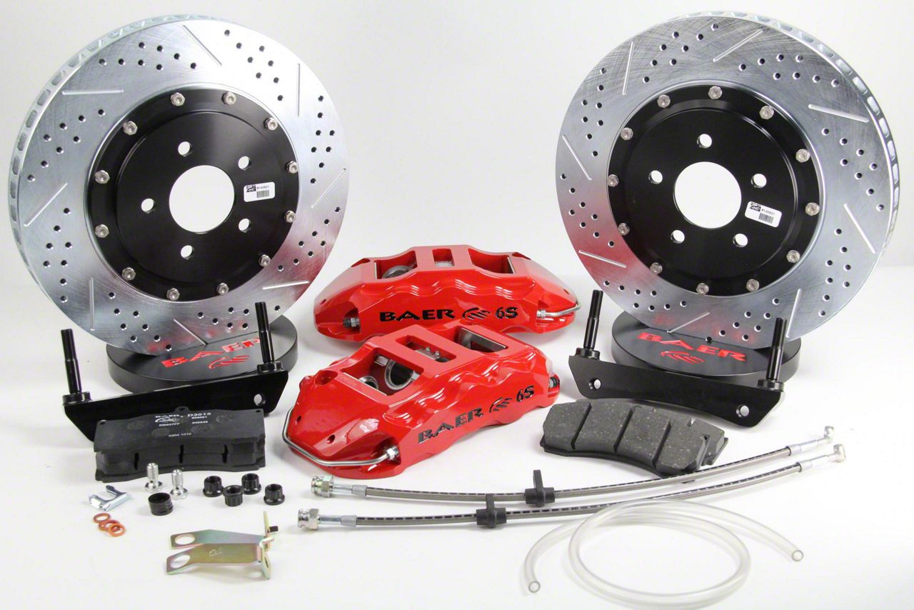 Baer Challenger Extreme Plus Rear Big Brake Kit Red Calipers 4142018R
