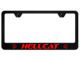 Hellcat License Plate Frame; Red (Universal; Some Adaptation May Be Required)