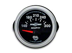 Auto Meter Sport Comp II Oil Temp Gauge; Electrical (Universal; Some Adaptation May Be Required)