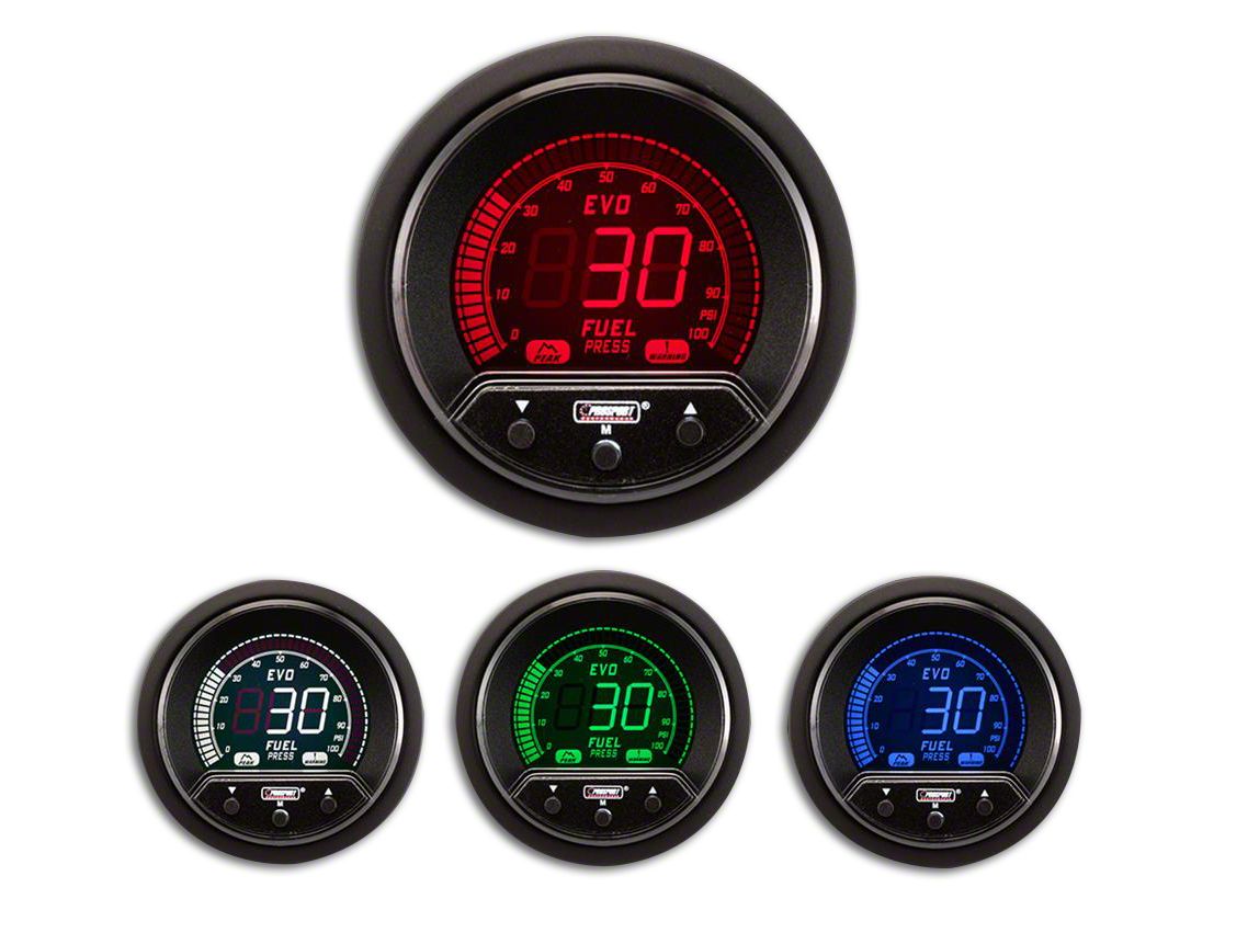 Prosport Tacoma 52mm Premium EVO Series Fuel Pressure Gauge; Electrical ...