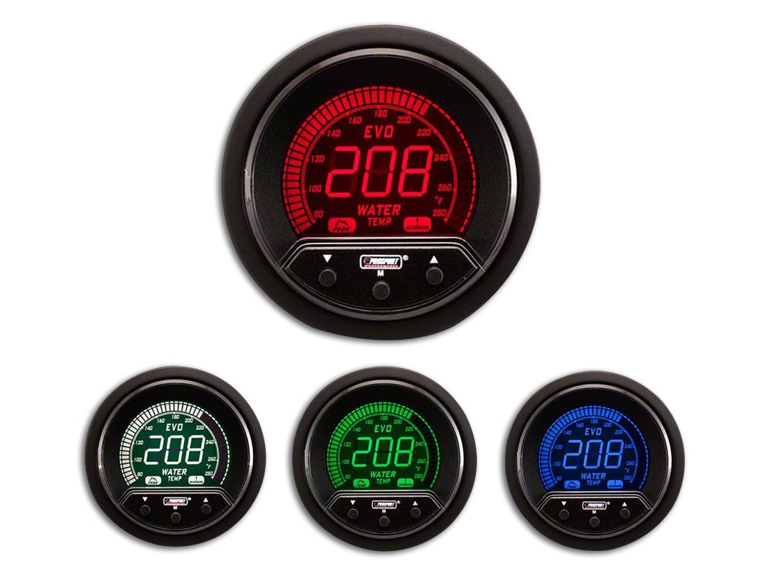 Prosport Tacoma 52mm Premium EVO Series Water Temperature Gauge ...