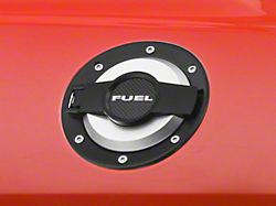 Scott Drake Billet Aluminum Fuel Door; Black (08-22 Challenger)