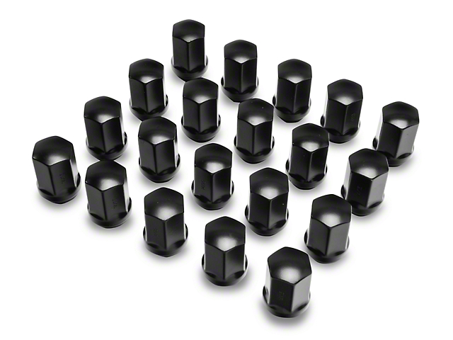 Black OEM Style Lug Nut Kit; 14mm x 1.5; Set of 20 (06-22 All)