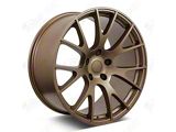 Hellcat Style Matte Bronze Wheel; Front Only; 20x9; 20mm Offset (11-23 RWD Charger, Excluding Widebody)