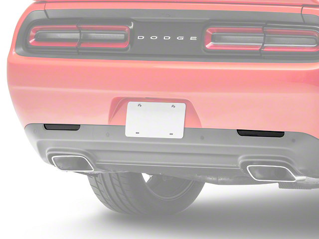 SEC10 Rear Bumper Marker Tint; Smoked (15-22 Challenger)