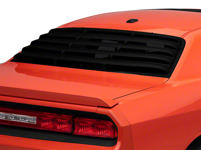 ABS Rear Window Louvers; Textured Black (08-22 All)