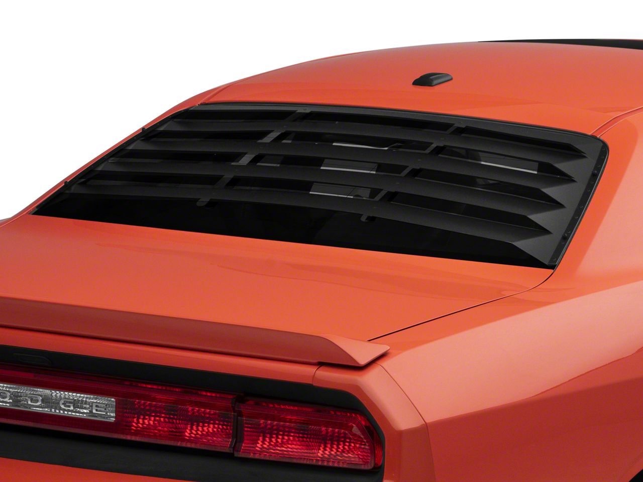 Challenger Rear Window Louvers; Aluminum (08-22 Challenger) - Free Shipping