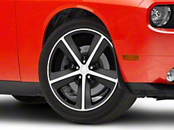 SRT8 Style Satin Black Machined Wheel; 20x9 (08-22 RWD Challenger)