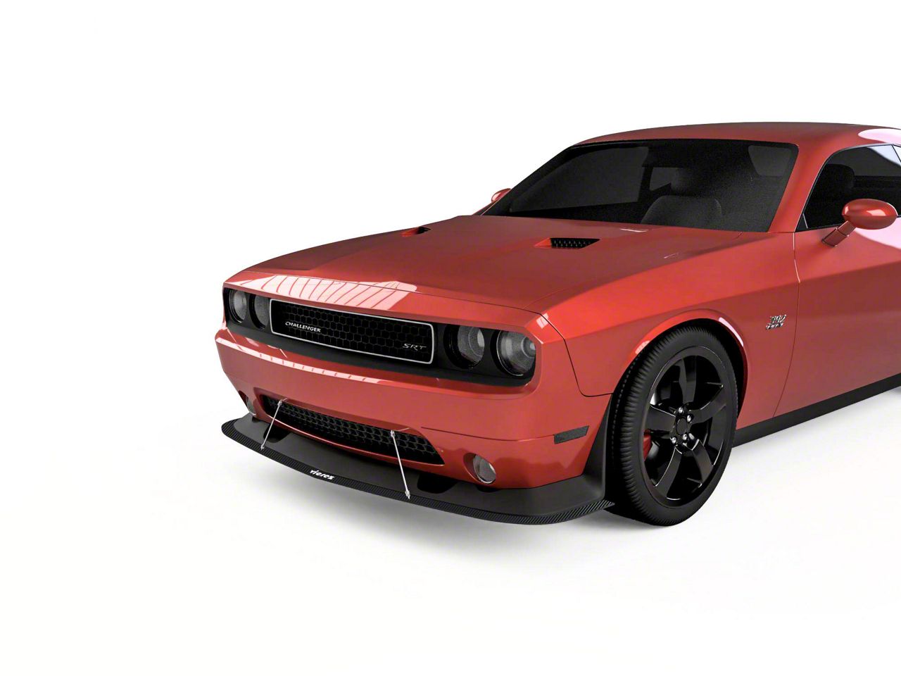 Challenger VZ Style Front Bumper Splitter; Dry Carbon Fiber (08-14 ...