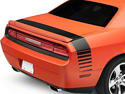 SEC10 Dashed Tail Stripe; Gloss Black (08-22 Challenger)