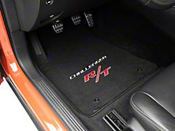 Lloyd Velourtex Front Floor Mats with Challenger and Silver RT Logo; Black (11-22 All, Excluding AWD)