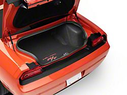 Lloyd Trunk Mat with Challenger and Red RT Logo; Black (12-22 Challenger, Excluding AWD)
