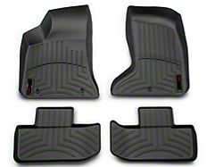 Weathertech DigitalFit Front and Rear Floor Liners; Black (17-22 AWD Challenger)