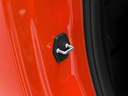 MP Concepts Door Striker Cover Set; Black (08-22 Challenger)