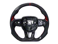 OEM Carbon Fiber Steering Wheel with Red Carbon Fiber Inlay (15-22 Challenger)