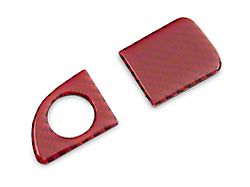SpeedForm Glove Box Handle Trim; Red Carbon (15-23 Challenger)