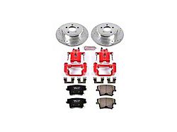 PowerStop Z23 Evolution Sport Brake Rotor, Pad and Caliper Kit; Rear (06-23 V6 Charger w/ Single Piston Front Calipers)