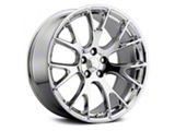 Hellcat Style Chrome Wheel; Rear Only; 20x10.5; 25mm Offset (08-23 RWD Challenger, Excluding Widebody)