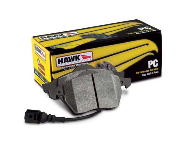 Hawk Performance Ceramic Brake Pads; Rear Pair (06-13 Jeep Grand Cherokee WK & WK2 SRT8; 14-19 Jeep Grand Cherokee WK2 SRT, Trackhawk)