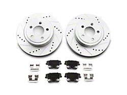 C&L Super Sport Brake Rotor and Pad Kit; Rear (09-23 Challenger w/o 4-Piston Rear Calipers)