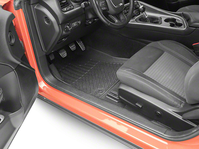 SpeedForm TruShield Series Precision Molded Front and Rear Floor Liners; Black (15-22 Challenger)
