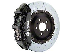 Brembo GT Series 6-Piston Front Big Brake Kit with 15-Inch 2-Piece Type 3 Slotted Rotors; Black Calipers (06-10 5.7L HEMI RWD Charger)