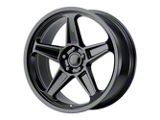 PR186 Gloss Black Wheel; Rear Only; 20x10.5; 25mm Offset (08-23 RWD Challenger, Excluding SRT Demon)