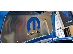 Omega M and MOPAR Letter Trunk or Hood Emblems; Polished (08-22 Challenger)
