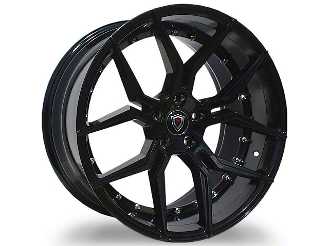 Marquee Wheels M1000 Gloss Black Wheel; Rear Only; 20x10.5 (08-22 All, Excluding AWD)