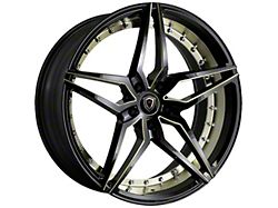 Marquee Wheels M3259 Gloss Black with Titanium Milled Wheel; Rear Only; 20x10.5 (08-23 RWD Challenger)