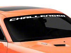 Officially Licensed Dodge Challenger Windshield Banner; White (08-13 Challenger)
