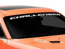 Officially Licensed Dodge Challenger Windshield Banner; Frosted (08-13 Challenger)